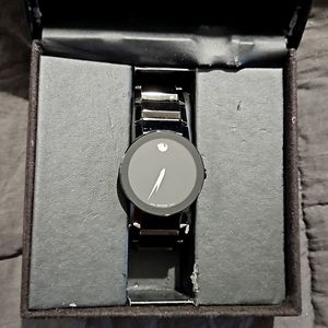Men's Movado sapphire black